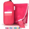 Travel, Sports & Beach Towel - Lightweight, Compact, Absorbent, Quick-Dry, Soft Microfiber Suede - For Camping, Hiking, Gym, Beach, Yoga, CrossFit, Swimming, and Adventures (Watermelon, M (40x20"))