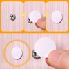 100 Pieces Self Tapping Plastic Screw Cap Covers and 580 Pieces Self Adhesive Screw Hole Stickers Furniture Screw Cover Stickers for Wood Screws Furniture (White)