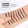 THESAEM Eco Soul Powerproof Super Slim Eyeliner - Smudge Proof Gel Eyeliner - Micro Precision Tip (2mm) - Highly Pigmented & Long-lasting Eye Makeup Glides on Smoothly, 0.1g (BR01 Thrill Brown)