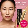 Dermacol - Full Coverage Foundation, Liquid Makeup Matte Foundation with SPF 30, Waterproof Foundation for Oily Skin, Acne, & Under Eye Bags, Long-Lasting Makeup Products, 30g, Shade 225