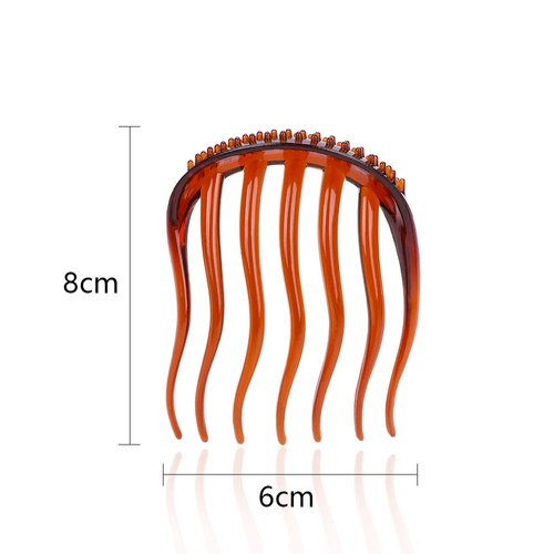 Leadigol 2PCS Multifunction Hair Insert Comb,Heightening Ponytail Insert Hair Comb Volume Hair Styling Insert Comb for Women