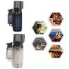 Larruping Outdoor Jet Torch Lighter Windproof Turbo Triple Flame Gas Butane Visible Window Refillable Cigar Cigarette Torch Lighter 2 Pack (without fuel)
