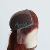 Aprilhair Pre-plucked #33 Reddish Brown 13X6 Lace Front Wigs Body Wave Glueless 150% Density Brazilian Virgin Human Hair 10 INCH