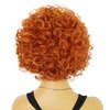 HUNIGIR Orange Curly Wig Women Short Afro Wig 70s Orange Wig for Unisex Adult Heat Resistant Synthetic Cosplay Halloween Costume Wig (Orange)