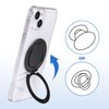GCQOO Magnetic Phone Ring Holder for PopSocket Kickstand for iPhone 12 13 14 15 Series Compatible with MagSafe Removable Phone Grip Stand