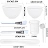 manqianxun Face Mask Mixing Bowl Set. 7IN 1 SPA Quality Face Mask Tool Kit. with Facial mask brush*2, Silicone Facial Mask Bowls*2, Mask Spatula,Measuring cup and Measuring scoop