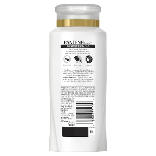 Pantene Pro-V Daily Moisture Renewal 2-in-1 Shampoo and Conditioner, 25.4 Fluid Ounce