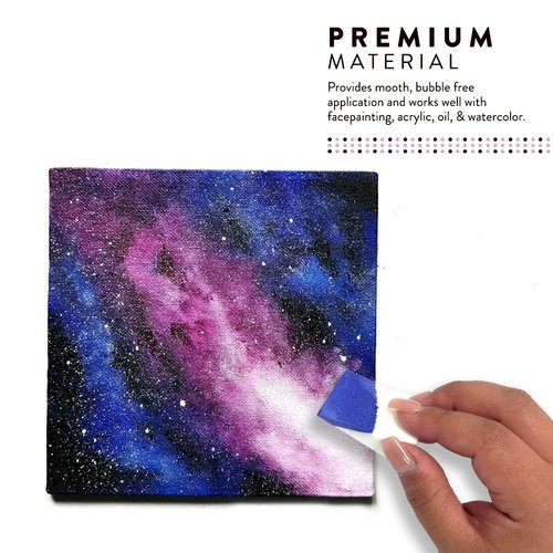 Artist's Choice Paint Sponge Wedges, For Art & Home Projects, Face Painting, Easy Texture Application & Even Coverage, Great for Beginners & Experts, Angled Foam Painting Tool, Latex Free, Pack of 100