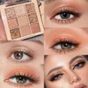 9 Colors Nude Champagne Gold Matte Shimmer Eyeshadow Palette for Eye Makeup,High Pigmented Eye Shadow Primers Powder Palet de sombras de ojos-04#