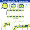 24 Guests Pickleball Party Decorations Supplies Pickleball Party Tableware Set Pickleball Player Themed Tablecloths Party Disposable Plates and Napkin for Baby Shower Brithday Party Decorations