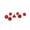 10mm Mini Polyhedral Dice Collection - Includes one D20, D12, D10, D8, D6, D4, and D00 (Watermelon)