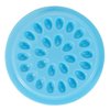 100 PCS Disposable Plastic Glue Pallet Pad for Eyelash Extensions Blue Flower Shaped Lashes Gasket Adhesive Pigment Holder Base for Nail Art or Tattoo Ink