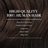 GOO GOO Clip in Hair Extensions Real Human Hair, 22inch 150g 9Pcs, 2A Light Brown, Remy Human Hair Extensions Clip ins for Women, Natural Human Hair