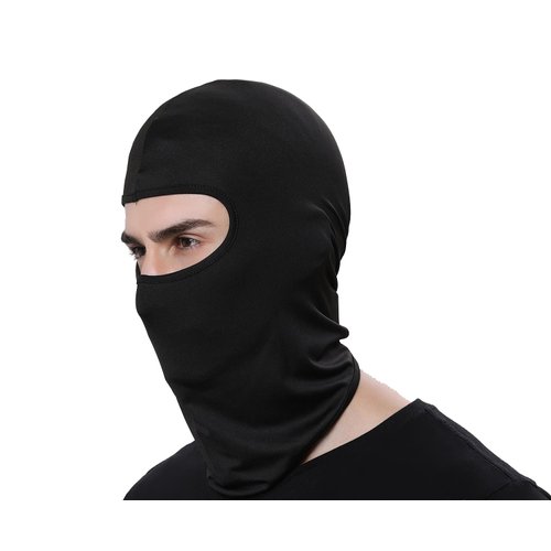 Women Men Thermal Swat Ski Winter Balaclava Hood Stopper Face Mask for Skullies Beanies Outdoor Sports Windproof Hat (Black)