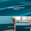 rushrushlulu Soft and Microfiber Twin Fitted Bed Sheet only Fits 15inches Bed Matress Sheets Deep Pocket Soft Fitted Sheets Blue