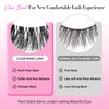 Eyelashes Natural Look False Lashes - Bepholan Fake Eyelashes 5D Super Fluffy False Eyelashes Clear Band Wispy Lashes 3-Pack Faux Mink Lashes(XMZ92)