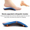 Orthotics Inserts 3/4 Length, Arch Support Insoles for Women and Men, Shoe Insoles for Plantar Fasciitis, Flat Feet, Over-Pronation, High Arch Support Relief Heel Spur Pain