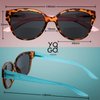 Bifocal Sunglasses for Women Reader Sunglasses Classic Retro Style Sun Protection Outdoors Eyewear -+4
