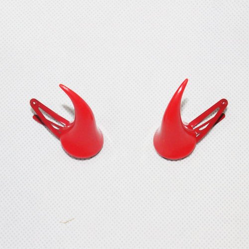 Halloween Devil Horns Hair Clips Women Men Halloween Costumes for Women Girls Red Devil Horns Hair Barettes Pins
