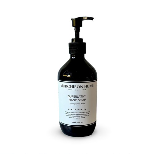 Murchison-Hume Luxury Vegan Hand Soap with Pump Dispenser, Moisturizing Hand Wash, SLS, Paraben & Cruelty-Free, 17oz (Lemon Myrtle)