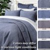 ELEGANT LIFE HOME Cotton Yarn Dyed Chambray Collection Cotton Fill Channel Stitch Washed King Pillow Sham Blue Color, 20’’ x 36’’+1.75’’ Flange (1Piece)