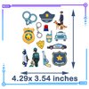 CupaPlay 300+PCS Police Car Tattoos Temporary Stickers for Kids - Police Car Theme Party Supplies Decorations Birthday Baby Shower Party Favors Goodie Bag Stuffers Favors Prize(24 Sheets)