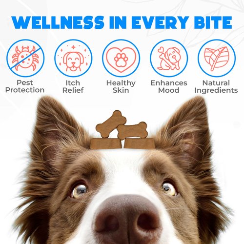 Flea and Tick Prevention Chewables for Dogs - 150 Chews - Flea & Tick Control - Vet-Approved Oral Treatment - Chicken Flavor - US-Made