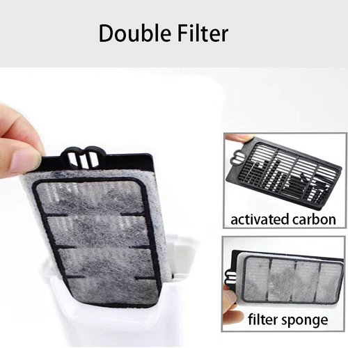 FRIRODSAY Aquarium Filter Fish Tank Filter for Turtle Tanks, Reptiles, Amphibians, Frog, Cichlids, Newt or Fish Tank Waterfall Flow Water Clean Pump (Cartridges-5PCS)