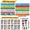Moncinday 196Pcs Video Game Party Favors, Video Themed Birthday Party Supplies for Kids Video Keychian Stamper Slap Bracelet Bags Tattoo Sticker Video Game Goodies Bag Fillers