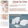 500 Gel Nail Polish Remover Pads - MAQIHAN Nail Cotton Pads Acetone Fingernail Gel Nail Polish Remover Wipes Nail Prep Pad Nail Essentials For Nail Techs Professional Nail Supplies Acrylic Gel Removal