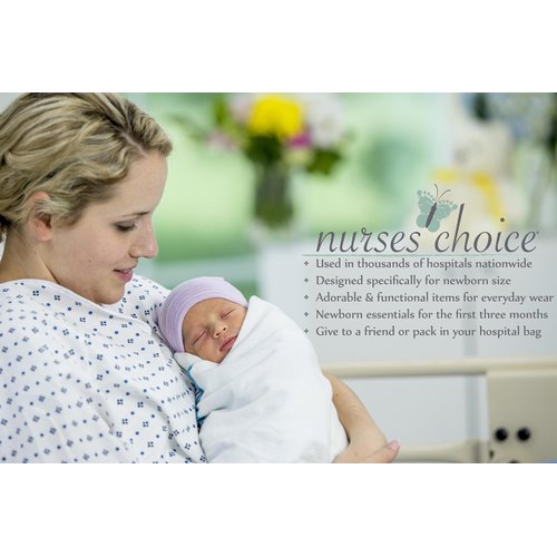 White Newborn Baby Mittens by Nurses Choice (Includes 6 Pairs of No Scratch Cotton Mittens)