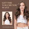 GOO GOO Clip in Hair Extensions Real Human Hair, 12inch 85g 7Pcs, 2/6/2 Balayage Dark Brown to Chestnut Brown, Remy Human Hair Extensions Clip ins for Women, Natural Human Hair