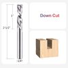 SpeTool Downcut Spiral Router Bits 1/4 inch Shank,1/4 inch Cutting Diameter Solid Carbide CNC Router Bit Woodworking End Mills for Wood Carving Slotting