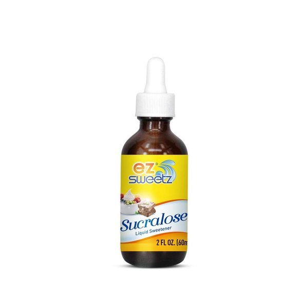 Concentrated Liquid Sucralose Sweetener, 2OZ/60mL (1450 Servings), 2-Pack | One Travel Size Bottle 0.34OZ/10mL (240 Servings)