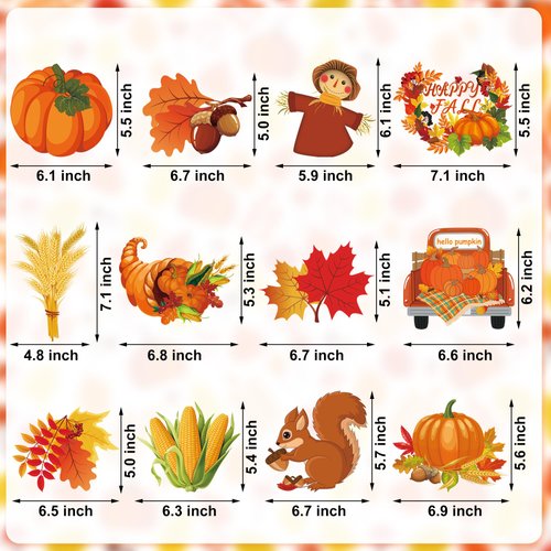 54 PCS Fall Party Hanging Decorations Fall Hanging Swirls Autumn Foil Swirls Spirals Autumn Harvest Ceiling Streamers for Happy Fall Party Supplies Thanksgiving Baby Shower Birthday