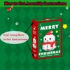 HGCYCF Christmas Red Snowman Building Blocks Set Compatible with Lego Advent Calendar 2024 Stacking New Toys Holiday Present Box New Year Xmas Gifts for Kids for Boys & Girls and Adults