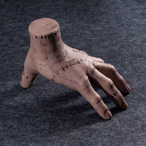 Rercarre Wednesday Addams Family Thing Hand, Cosplay Hand by Addams Family, Fake Hand Toys Scary Props Halloween Decorations Prop Movie