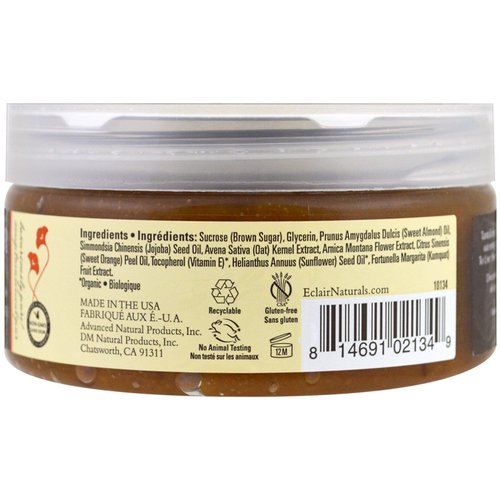 Eclair Naturals Brown Sugar Body Polish, Kumquat, 9 Ounce