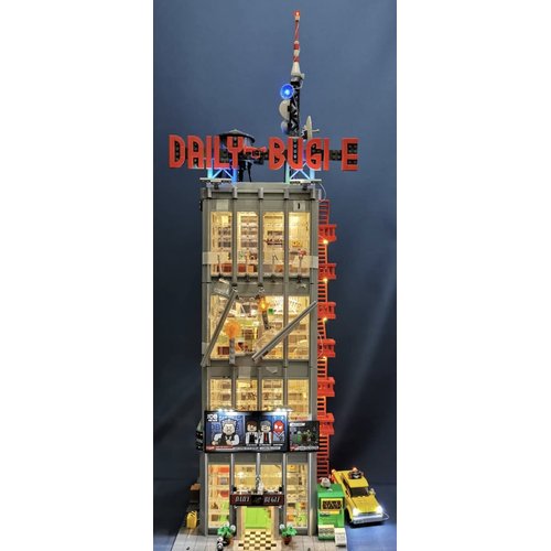 Shining Blocks LED Lighting Kit for Lego 76178 Spider-Man Daily Bugle (Only Lighting Kit, No Lego Set)