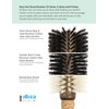 Ibiza Hair Professional Round Boar Hair Brush (EX4,65mm), Lightweight with Reinforced Bristles & Cork Handle, For Crown of the Head Volume, Add Texture & Shine for Medium to Long Hair