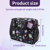 Bingo Bag with Pockets for Bingo Daubers Dabbers Dobbers Black Bingo Bags for Bingo Stuff Supplies Bingo Night Accessories for Adults Seniors Elderly Bingo Game Prizes for Bingo Lovers Players Bag