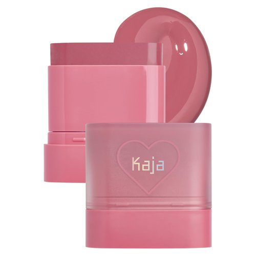 Kaja Dewy Bar - Creamy Multi-Stick Blusher & Lip Balm, Korean Cream Blush Stick for Cheeks and Lips, 45% Moisturizing Oil, Apple Extract, Vitamin-Hyaluronic Acid Infused, 04 Fig Smoothie Sorbet,10g