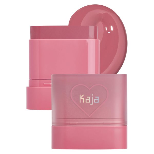 Kaja Dewy Bar - Creamy Multi-Stick Blusher & Lip Balm, Korean Cream Blush Stick for Cheeks and Lips, 45% Moisturizing Oil, Apple Extract, Vitamin-Hyaluronic Acid Infused, 04 Fig Smoothie Sorbet,10g
