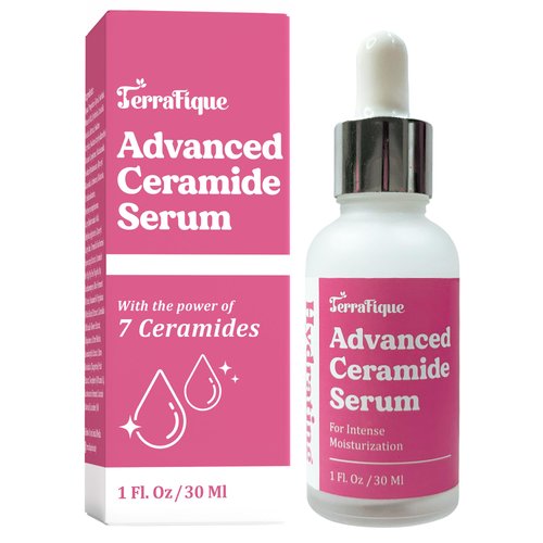 Terrafique Advanced Ceramide Serum For Face - Hydrating Face Serum For Women - Ceramide Face Mois...