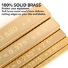 Brass Setup Blocks Height Gauge Set - Set of 5 Accurate Table Saw Accessories for Woodworkers - Bars Include Laser Engraved Size Markings