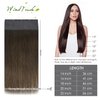 WindTouch Tape in Hair Extensions Brown Hair Extensions Tape in Invisible Tape in Extensions Real Human Hair Chocolate Brown Tape in Hair Extensions Human Hair 14 Inch #4 20pc 30g