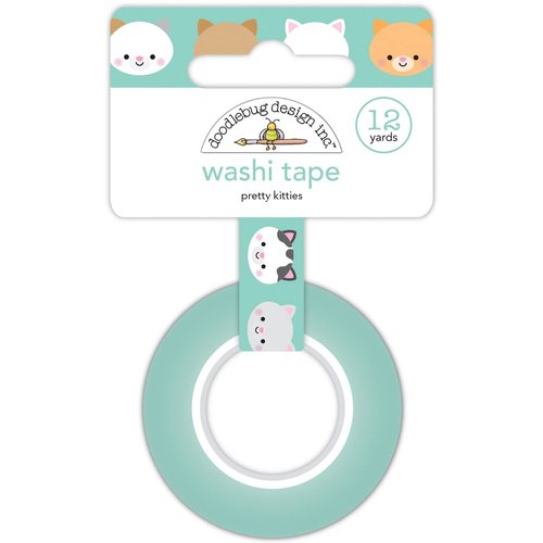 Doodlebug Washi Tape 15mmX12yd - Pretty Kitties