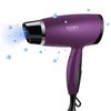 1600W Compact Small Hair Dryer Lightweight,CONFU Portable Quiet Blow Dryers with Folding Handle Ceramic Tourmaline Hair Dryer for Travel,Diffuser HairDryer,Purple
