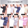 Runworld (1 Pair Elastic Breathable Knee Brace Compression Bandage Wraps Pain Relief Straps Support Wraps Sleeve for Men Women Cross Training WODs,Gym Workout,Fitness & Powerlifting (Blue/Black)