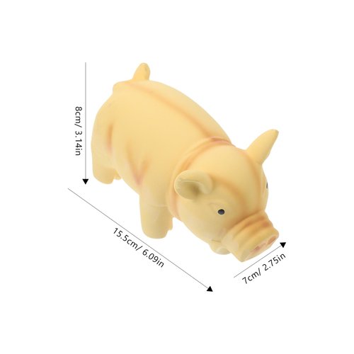 LUOZZY Squeaky Dog Toy Latex Pig Shaped Puppy Chew Toy Interactive Dog Chewing Toy Bite Resistance Toy for Indoor Puppy Dog